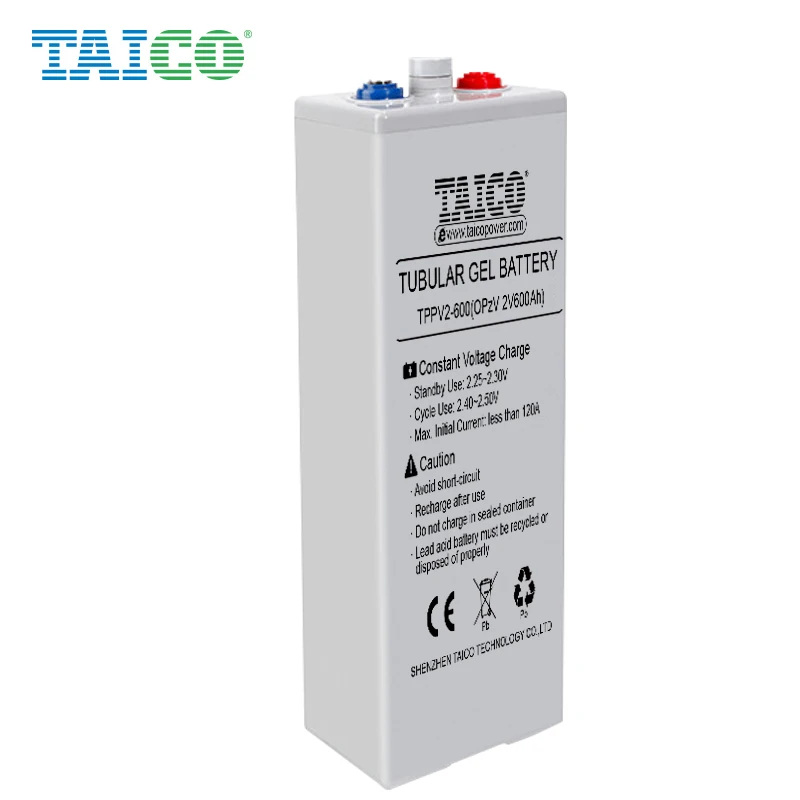 Свинцово-кислотный трубчатый аккумулятор Tp2v500ah CE/ROHS/MSDS/TAICO 500A срок службы 20