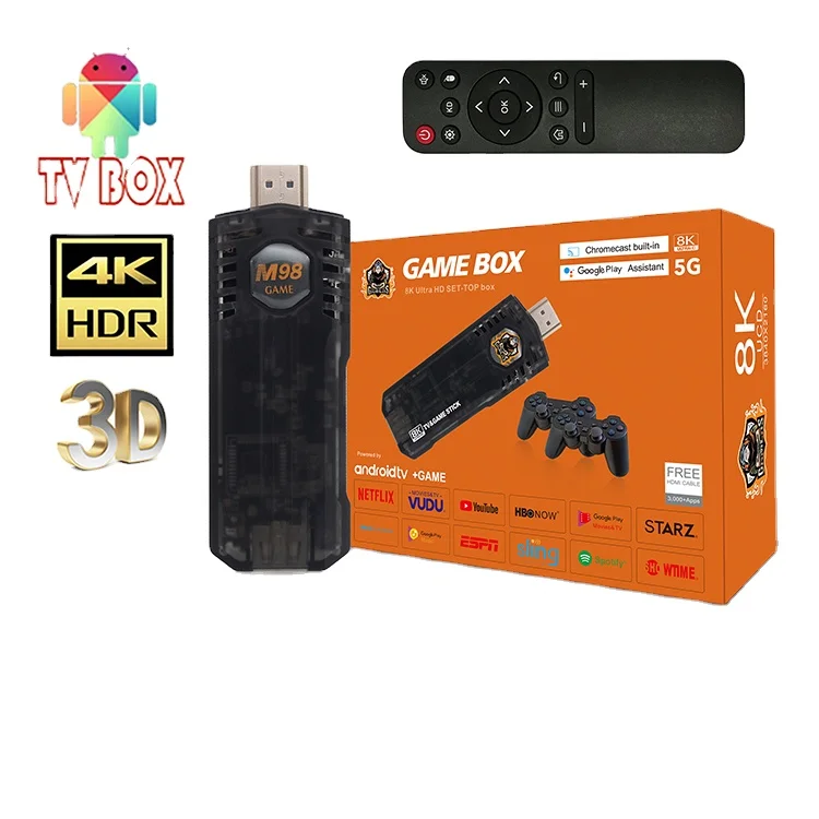 Newest Retro 32G 64G Handheld 4K tv game video gaming console Mini Wireless  With Gamepad Built-in 3500/10000 For PS1/SSFC/FC