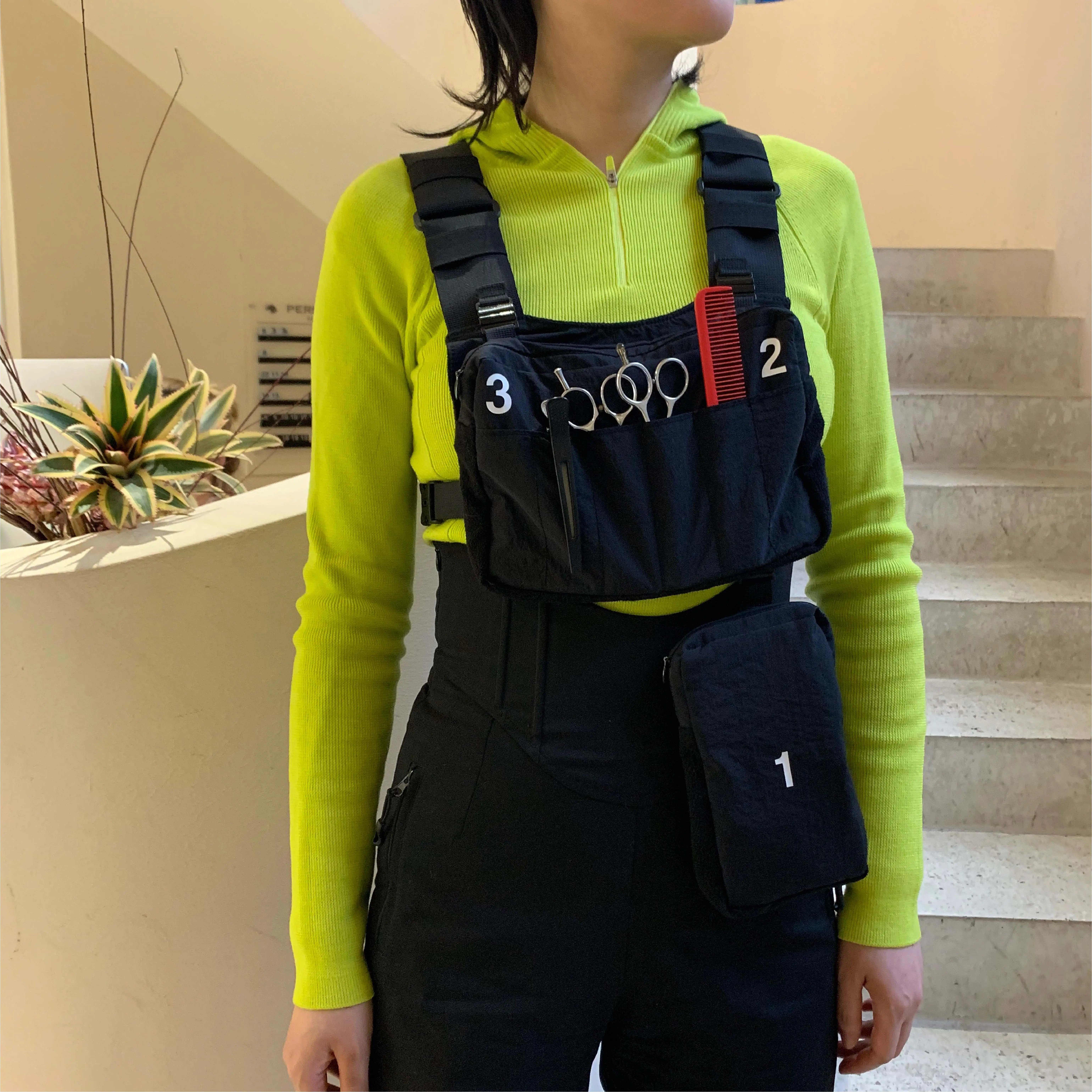 fashion 321 hair stylist vest bag hairdresser barber tool bags