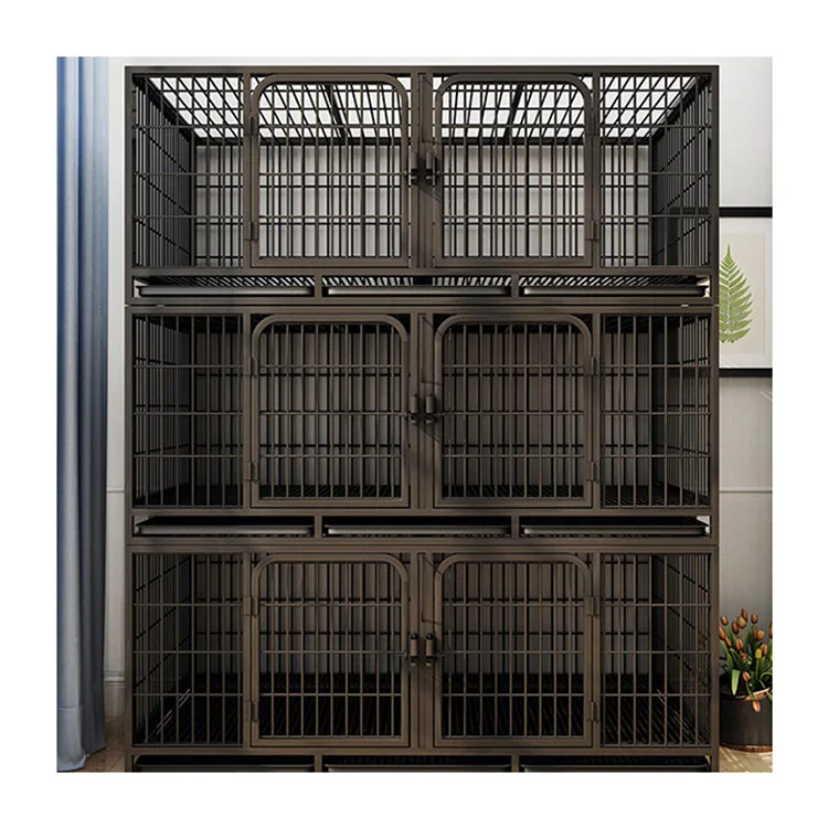 High Quality Indoor Galvanized Square Pipe Villa Cat Cage Layer Pet Cage Metal Large Cat Cages