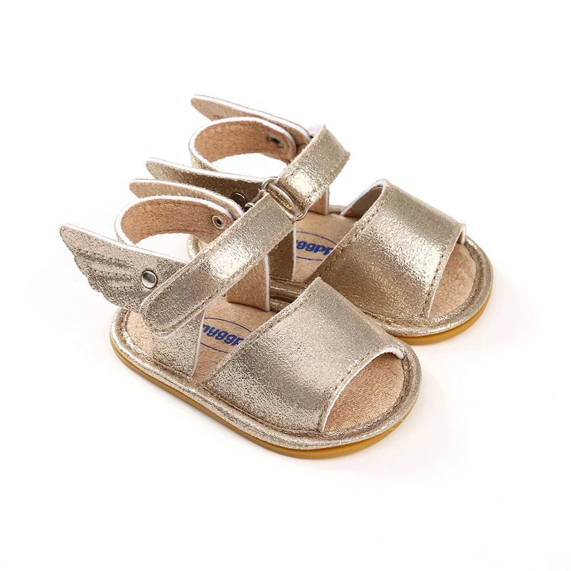 Новая летняя детская обувь WONBO, милая обувь из искусственной кожи с крыльями для малышей, обувь для первых шагов, обувь для маленьких девочек, обувь для малышей