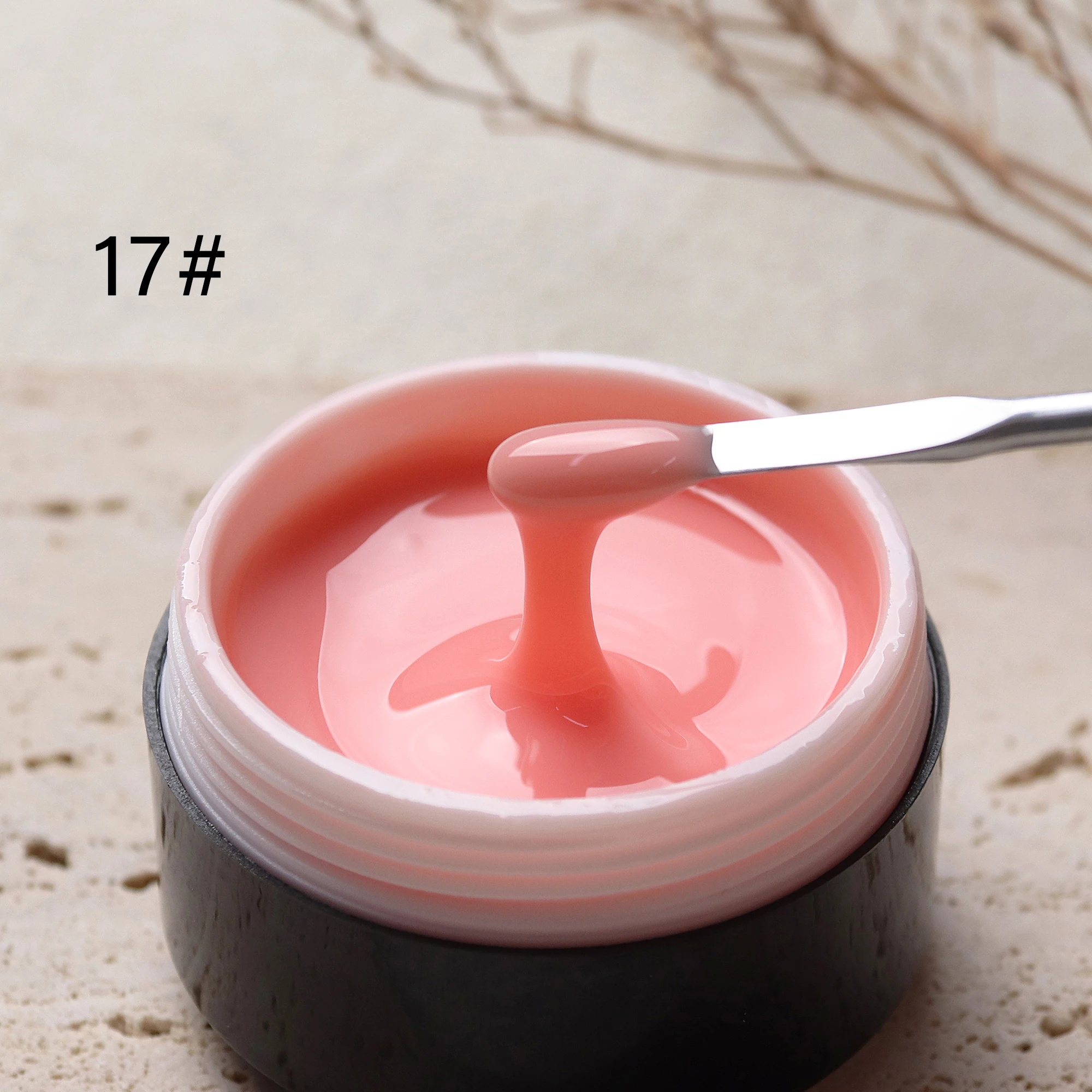 Professional Nail Manufacturer Custom 15G 60G Self Leveling Camouflage Building Gel  Hema Free Builder Uv  In A Bottle