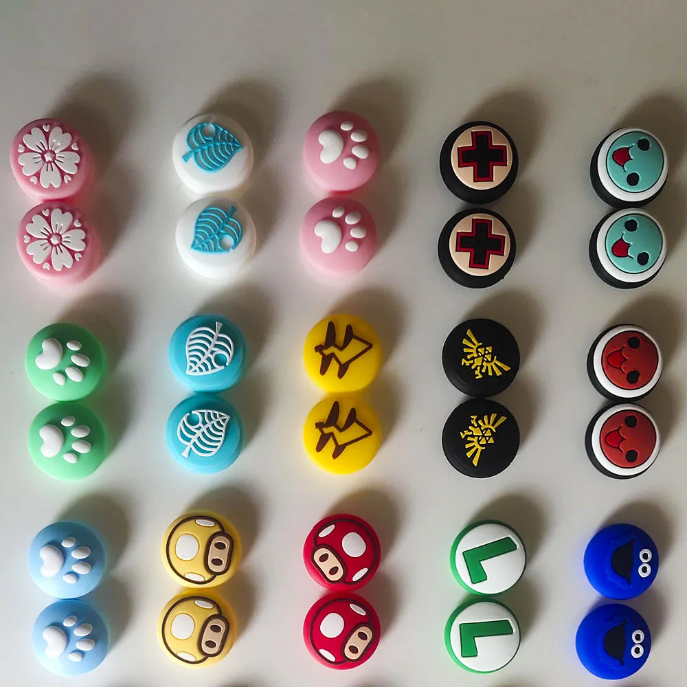 
Top qualit Replacement 3D Design Switch Thumb Grip Caps Thumb Grips Analog Stick Cover Joystick cap 