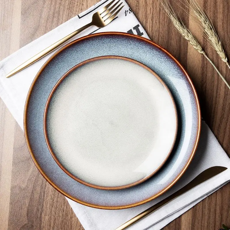 2021 New products dubai porcelain dinner set new wedding and restaurant decoration dish plate