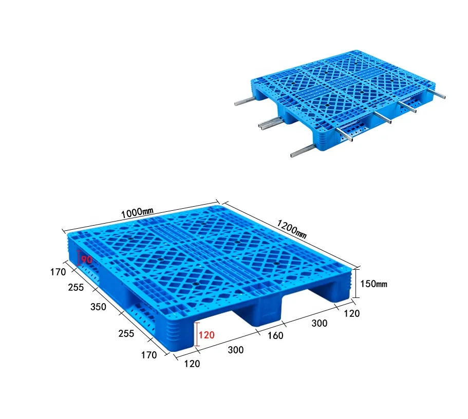 Manufactory Wholesale Industrial Heavy Duty Hdpe Euro Plastic Pallet For Warehouse Stackable Plastic Floor Pallet