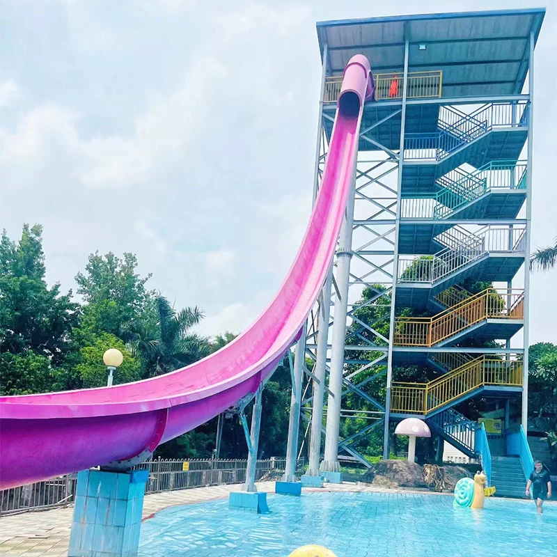 High Speed Slides Indoor Commercial Amusement Park Free Fall Water Slide