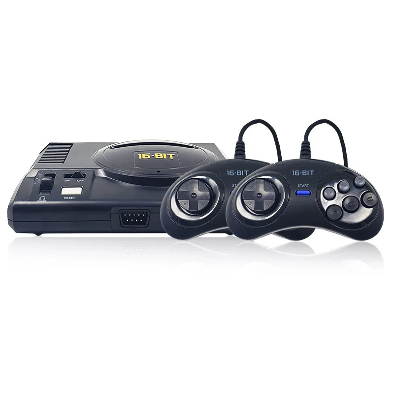 
HD16bit sega MD2 TF card built-in game 100 in 1, plug-in card dual handle video game console factory direct sales Double handle 