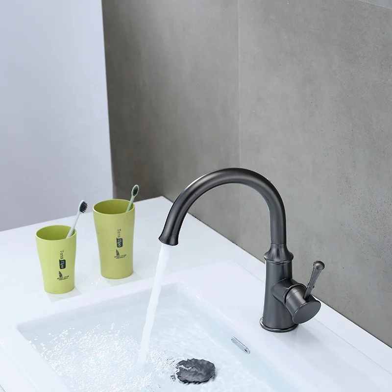 Single Handle Faucets Bathroom Faucets Bathroom Taps Basin Mixer Sanitary Ware Hot and Cold Brass Bathroom Basin Faucet