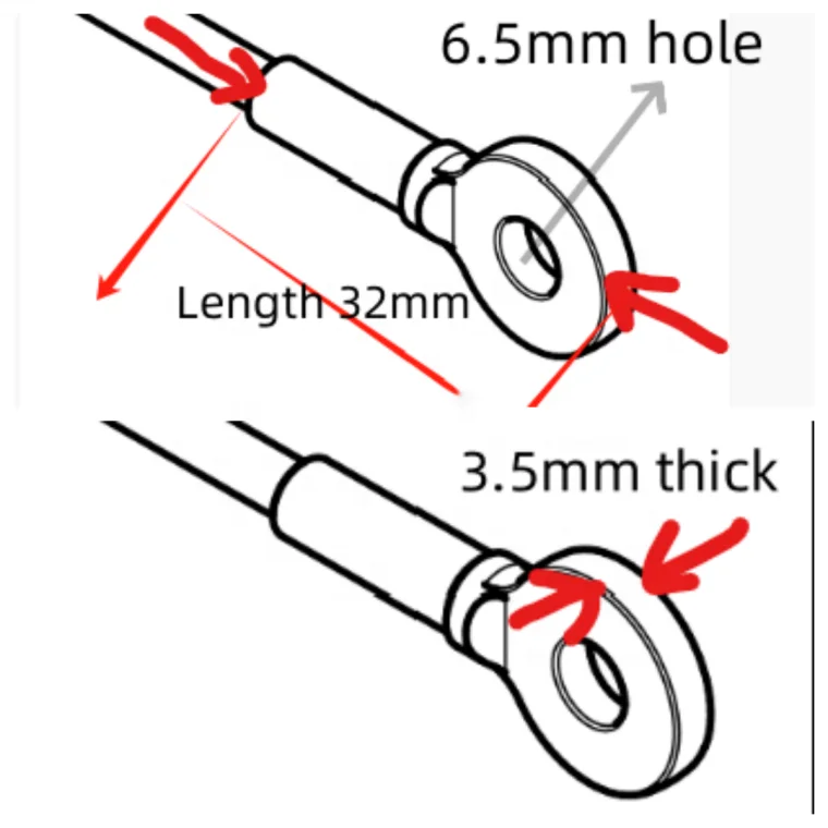 Customized Types Pressed Steel Wire Rope Soft Lifting Sling With Hard Eye Terminal