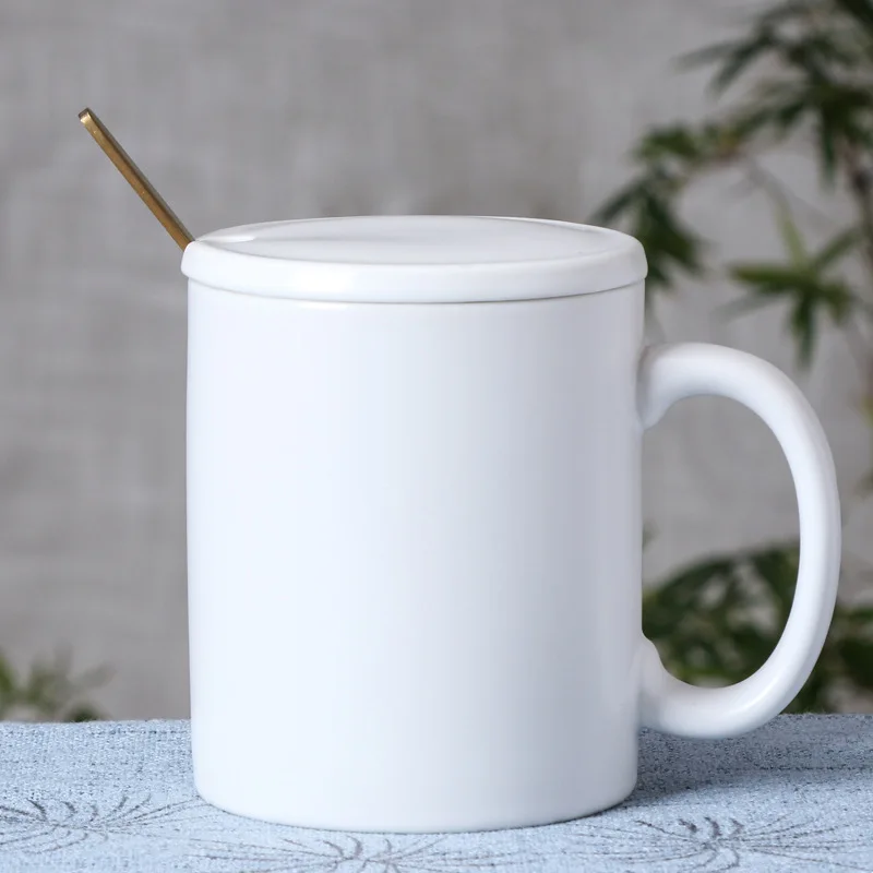 Natural Colorful Custom Creative Print Coating Ceramic Coffee Mugs Classic Bone China Black and White Ceramic Cup Coffee Mug