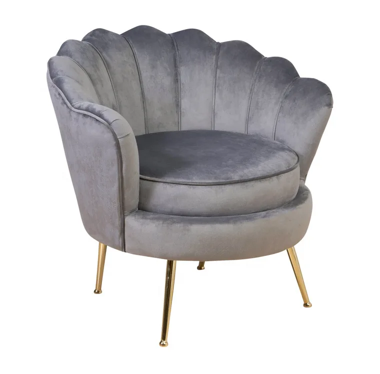 Home Furniture Relax Velvet Fabric Sofa Living Room Chair