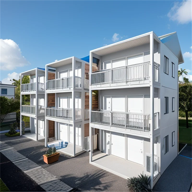 Three 3 Storey layers Cheap Apartment Free Design Luxury Modular Casas Prefabricadas Container House