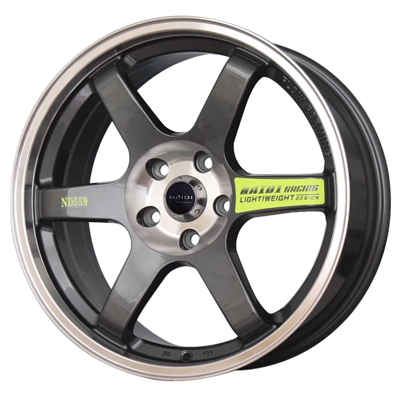 559  18inch  replica TE37 save energy 8.5kg light weight  flow forming alloy wheels  for any cars