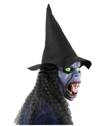 Fang Fang Dark Night Witch Halloween Bar Ghost House Ball Props Pullover Terror Ghost Mask