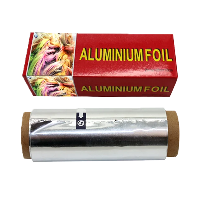 hair foil salon hairdresser custom box silver and colored hair foil roll food grade