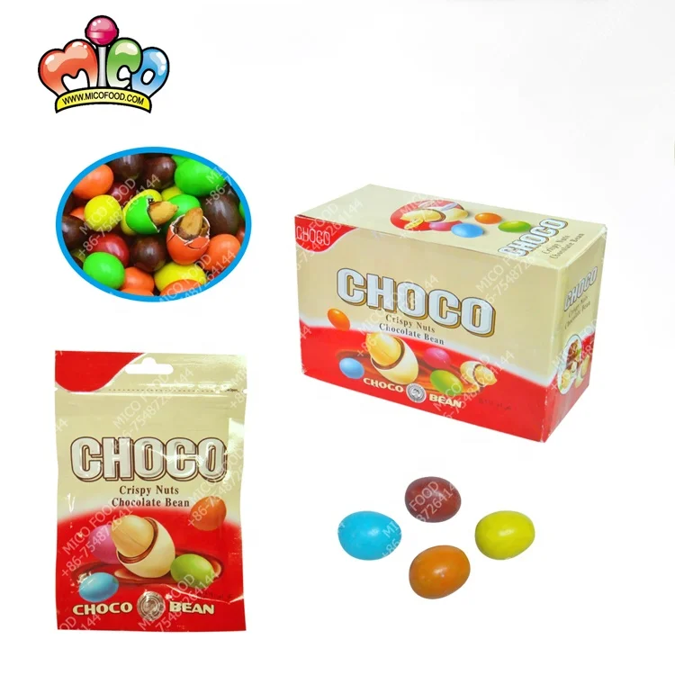 chocolate coated colorful chewing peanut