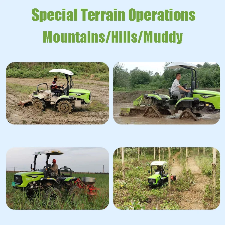 mountain tractor 4x4 4wd farm machine agricultural Hillside tractor machine small farm tractors