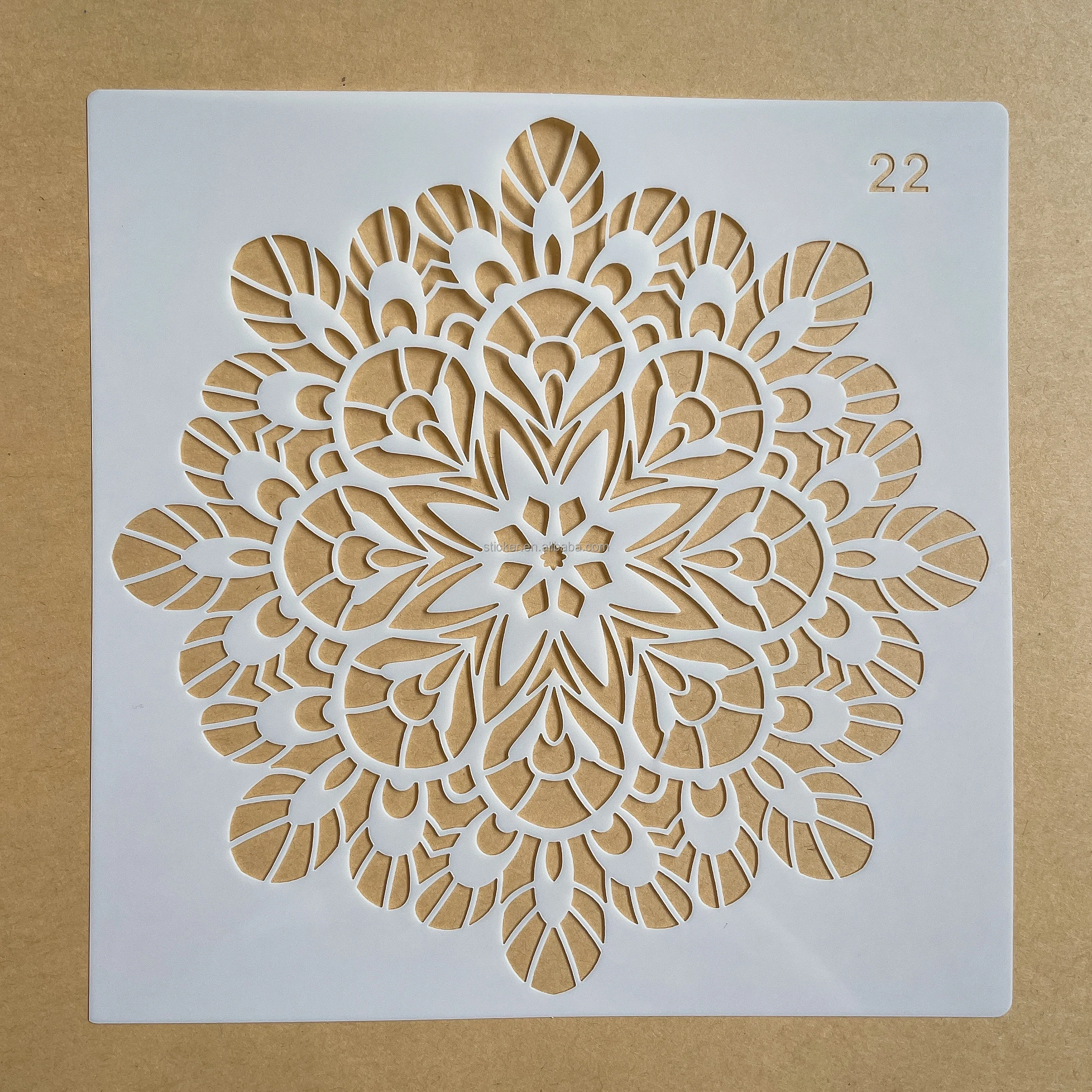 Laser cutting mandala stencils template for craft/painting/drawing on wall/wood/glass/furniture home decoration