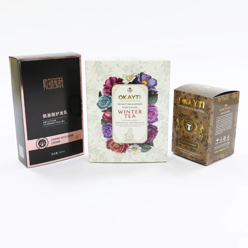 Custom Eco Friendly Double Side perfume box printing small Card boxes for  gift Lipstick packaging Boxes