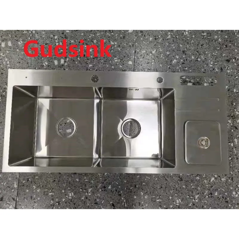 Черная кухонная раковина Gudsink 8045 раковины из нержавеющей стали с двойной