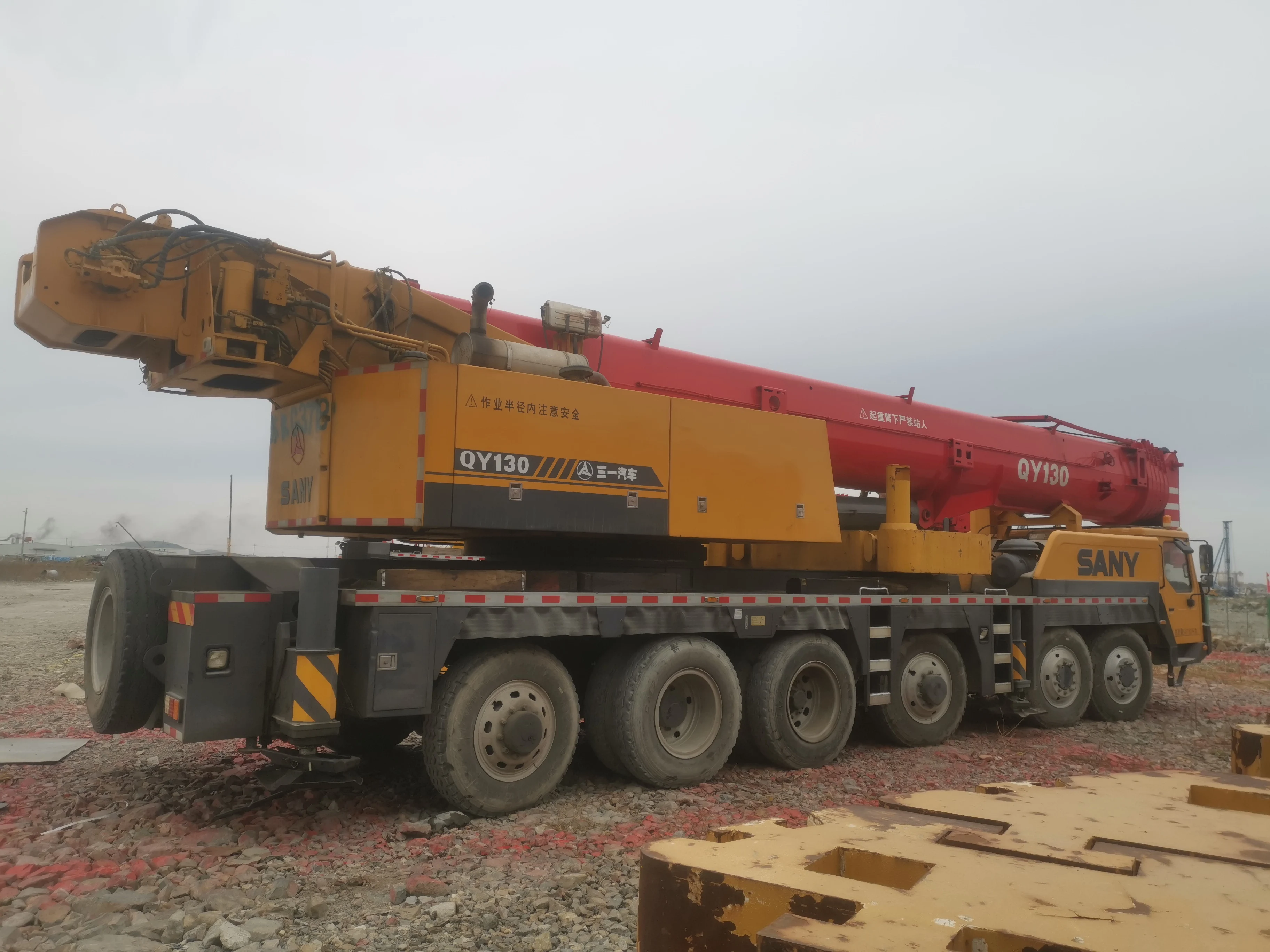 Used Truck Crane Sany QY130 130 Tons Lifting Capacity All Terrain Crane For Sale