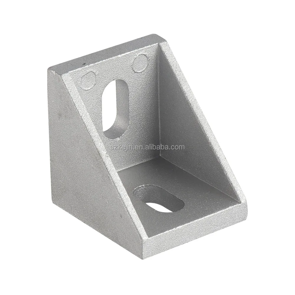 Custom 20x20 aluminum profile Right angle bracket with plastic cover