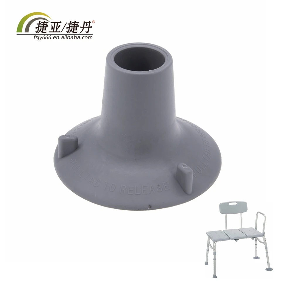 Rubber Tips Replacement Feet For Shower Chair Bath Seat, Non Slip Shower Bench And Tub Transfer Benches Suction Cup Feet