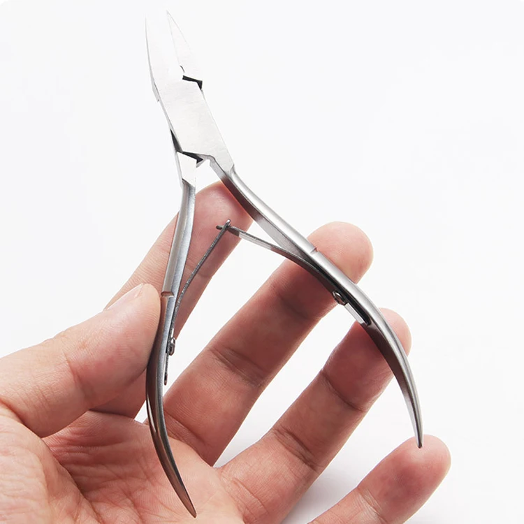Professional stainless steel straight mouth nail nippers and cutters for nail podiatry