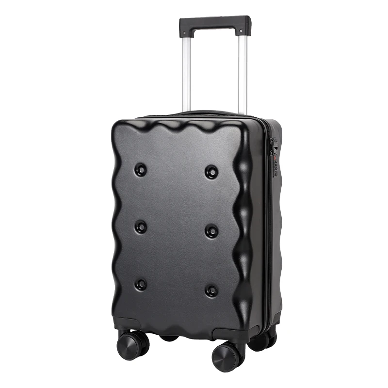 OMASKA Wholesale 18 Inch ABS Trolley Luggage Men Travel Bags Low MOQ Spinner Wheels PC Suitcases