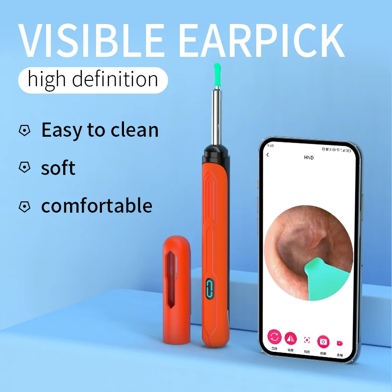 Wireless Smart Visual Ear Cleaner Otoscope NK3 Ear Wax Removal Tool with Camera Ear Endoscope Kit