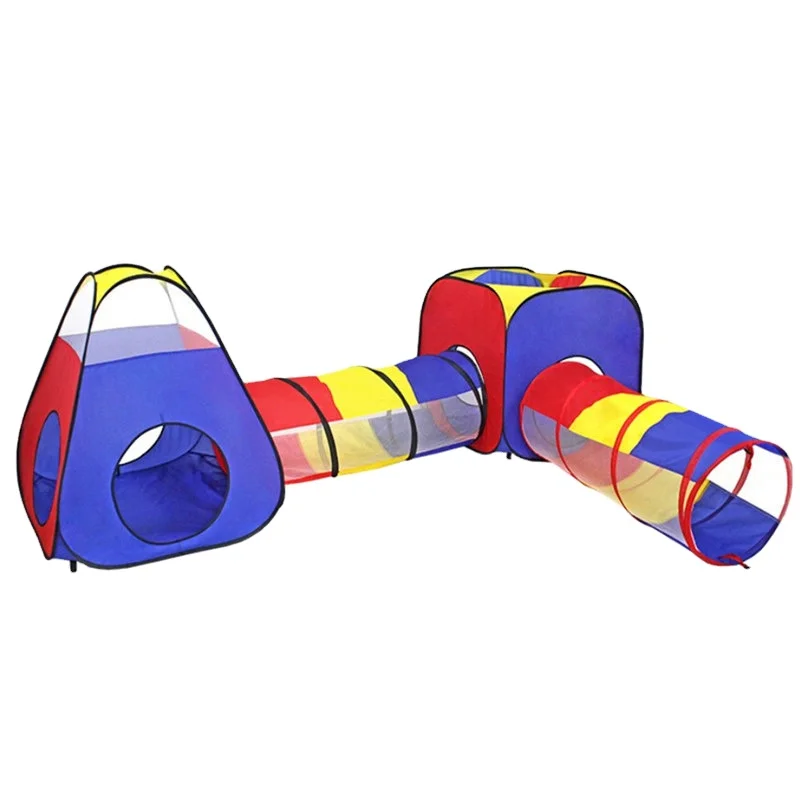 GEEME 4 в 1 детский выдвижной вигвам куб Игровая палатка с туннелем Combo
