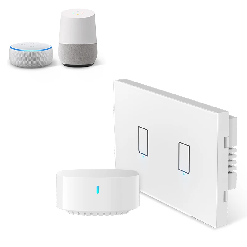 
Broadlink TC3 US 2 gang smart light switch wifi with Alexa Google Home 