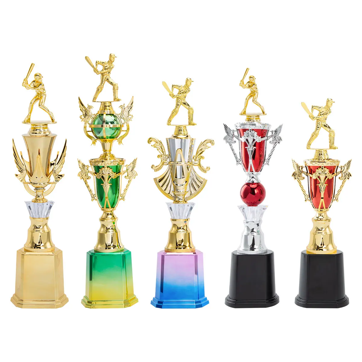 Manufacture Wholesale Plastic Award Trophy Cup for Cricket Baseball Competition homer prize