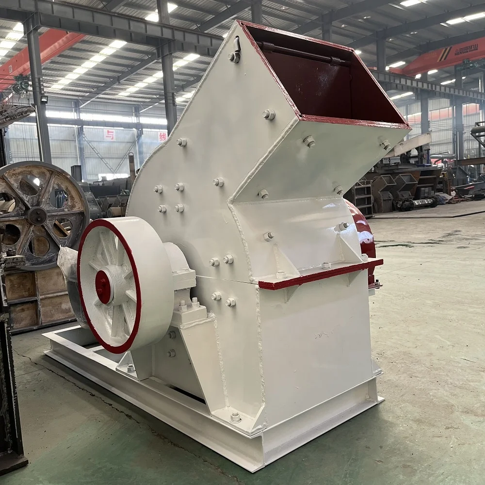factory price mini sand making machine 5tph rock stone hammer crusher with conveyor belt