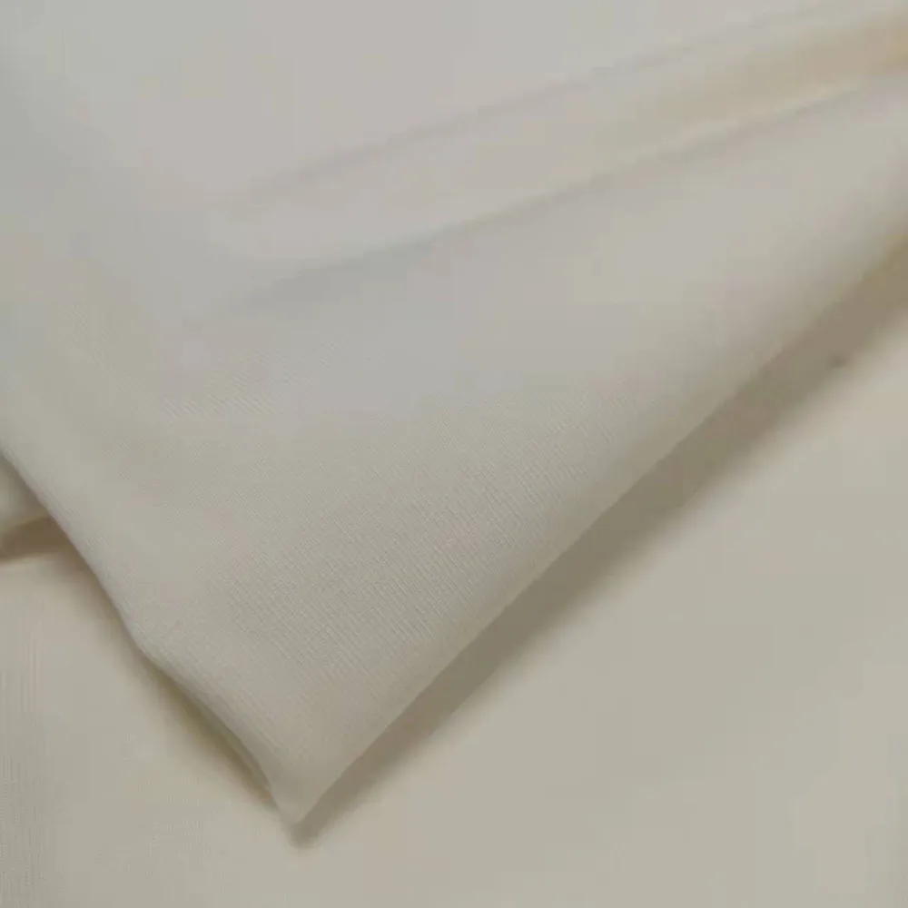 Надежное качество, однотонная дышащая трикотажная ткань из 90% хлопка, 10% спандекса для пальто и курток