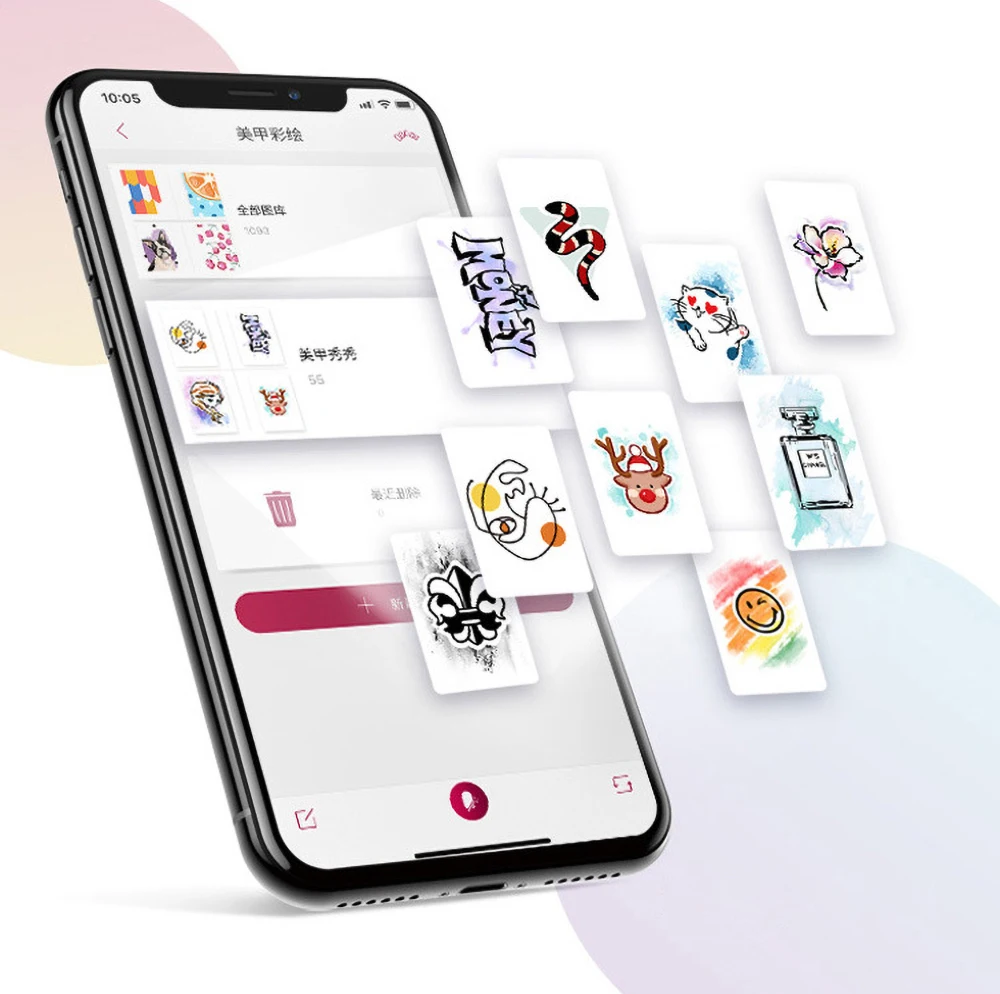 Оптовая продажа мобильный принтер для ногтей O2NAILS печатная машина портативный аппарат рисования оборудование