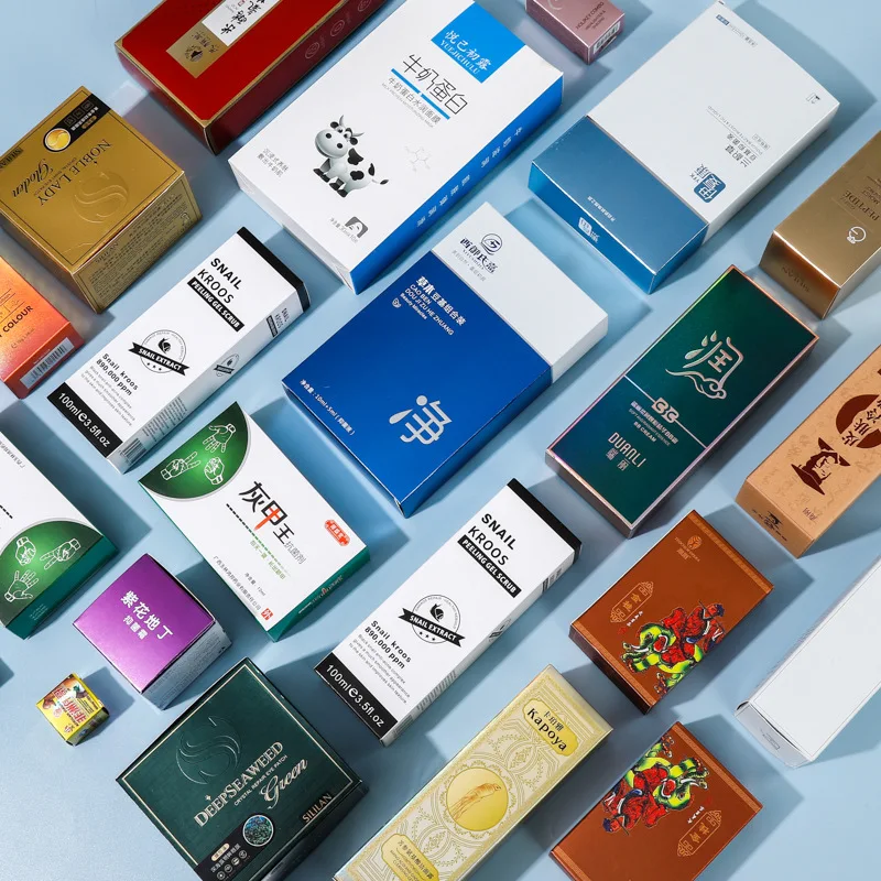 Wholesale Customized Design Packaging Paper Boxes for Medicine Pills Tablets Drugs Vaccines white card paper box