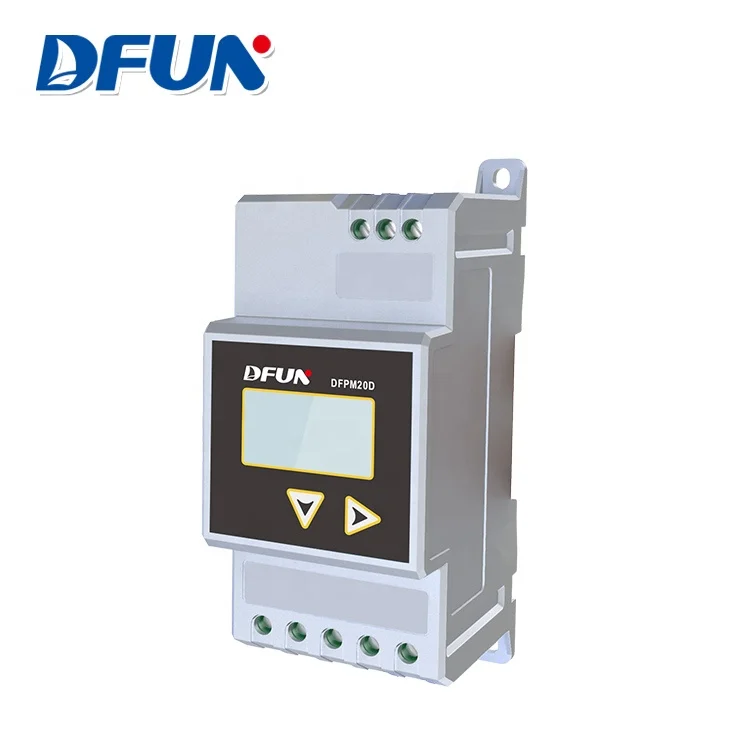 DFUN -48 В постоянного тока RS485 ЖК-дисплей измеритель энергии DIN рейка установка с многоканальным мониторингом