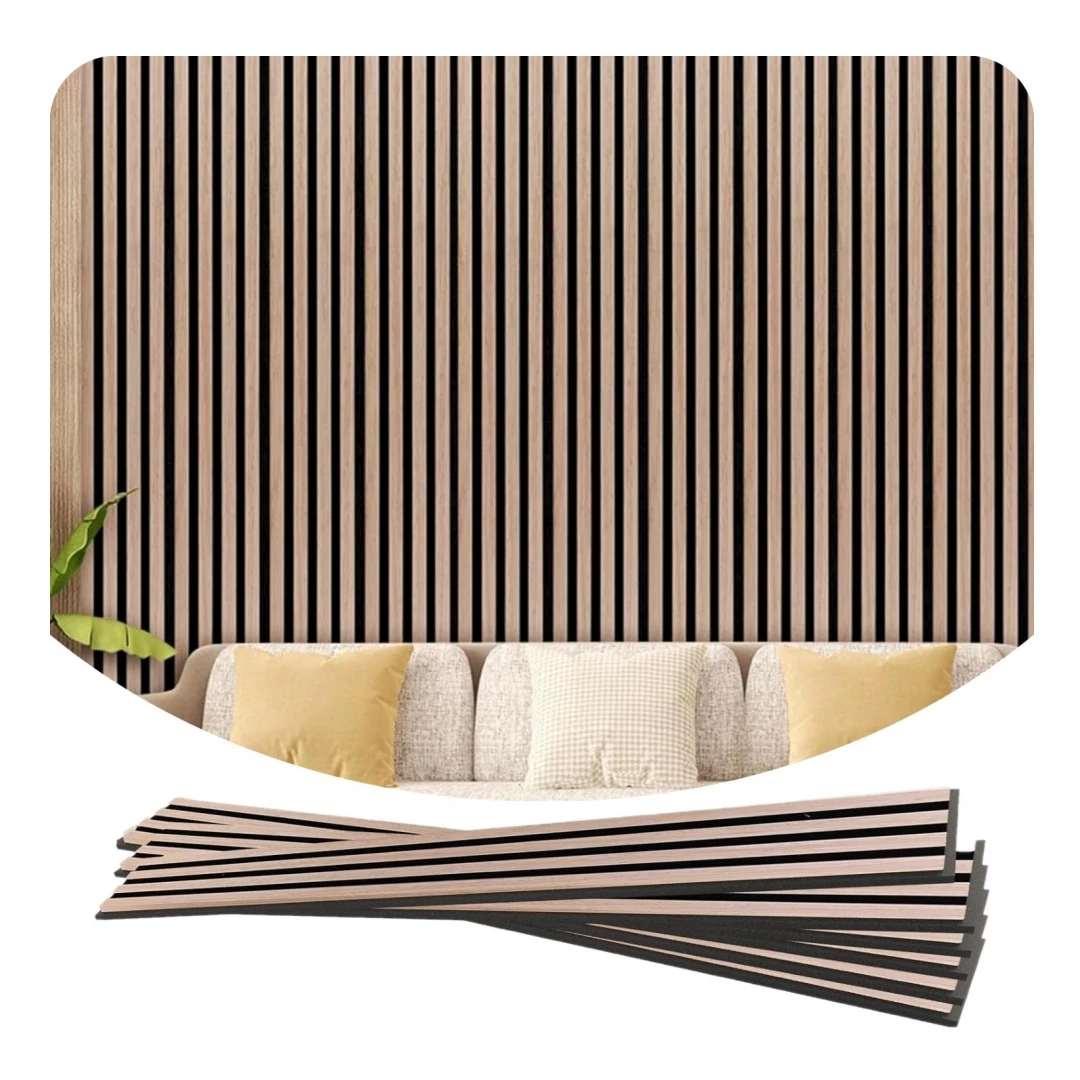 Factory Direct Sale Akupanel Acoustic Slat Panel Wood Austik Panel Interior Sound Proof Wall Decoration Acoustic Wall Panels