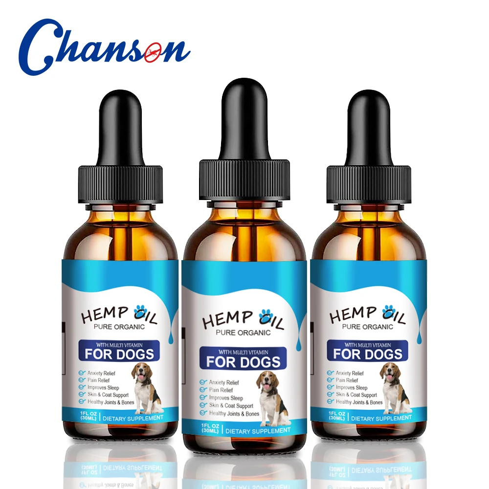 Customized Logo Private Label calming hemp seed oil for dogs and cats for sale