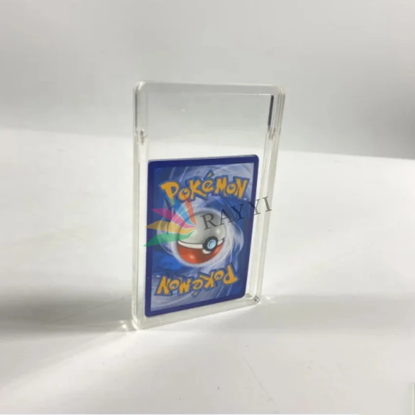 100% новый пользовательский прозрачный акриловый один Pokemon бустер pooster Pack протектор пластиковая карта витрина