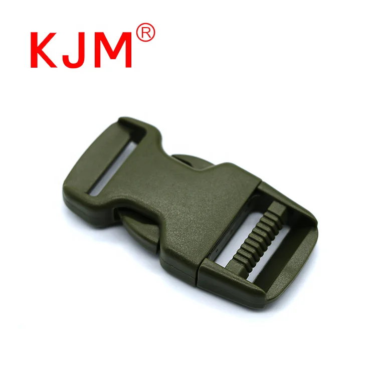 
KJM Factory Price Plastic Side Release Utility Buckle Clasp Ladder Lock Adjuster for Military Tactical Vest 