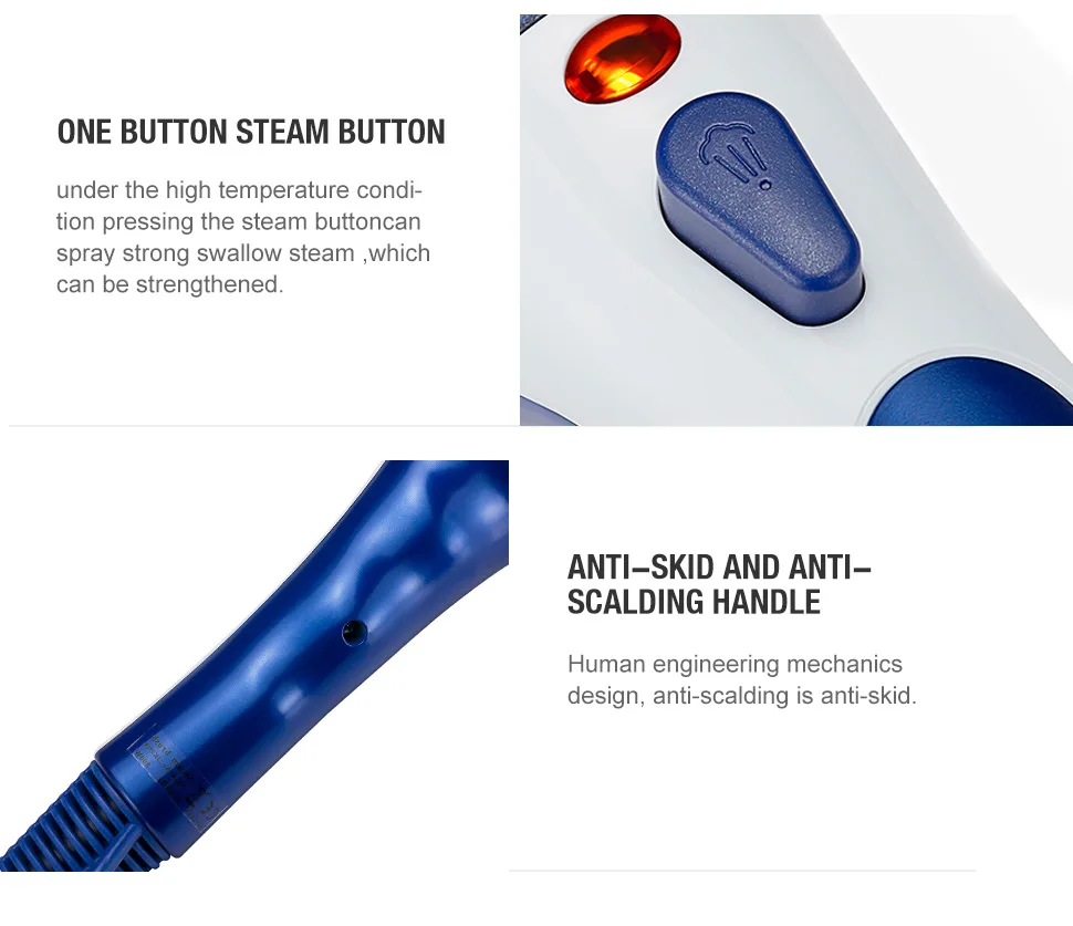 Multifunctional Ceramic Soleplate Handheld Electric Steam Iron Home Portable Clothes Garment Steamer Electric Iron