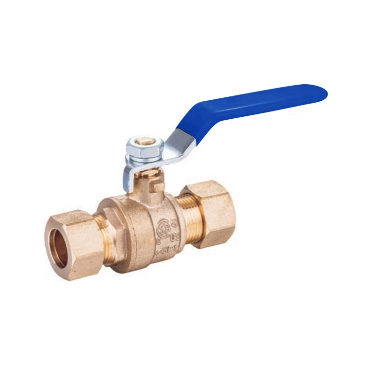 AVONFLOW High Quality Compression Brass Ball Valve Full Port Quarter-Turn Lever for Water