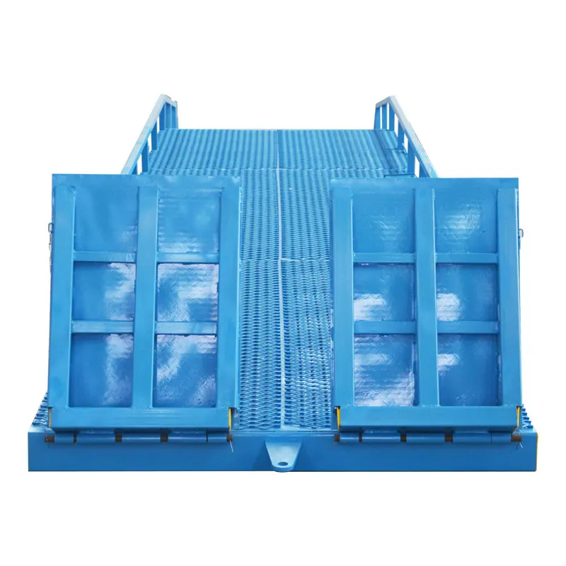 Qiyun  Warehouse Adjustable Hydraulic Container Mobile Loading Dock Ramp Yard Ramp for Forklift Truck