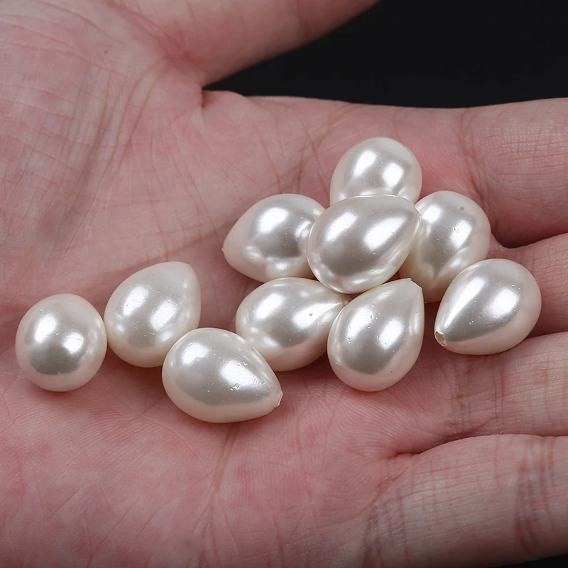 12x15mm Drop Shape Loose Freshwater Mother of the Pearl Shell Beads