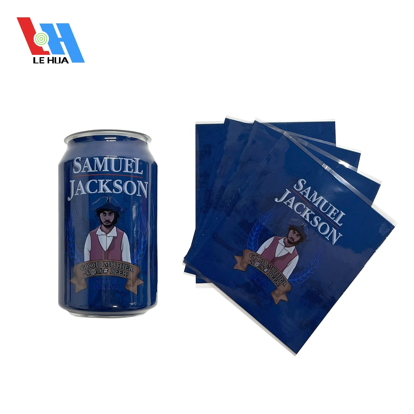 Digital Printing Heat PVC PET Shrink Sleeve Labels for 12 oz  Beer Cans