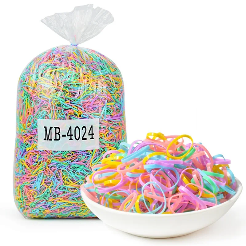 Loom Rubber Elastic Bands for DIY Bracelets or Girls Hair Ties