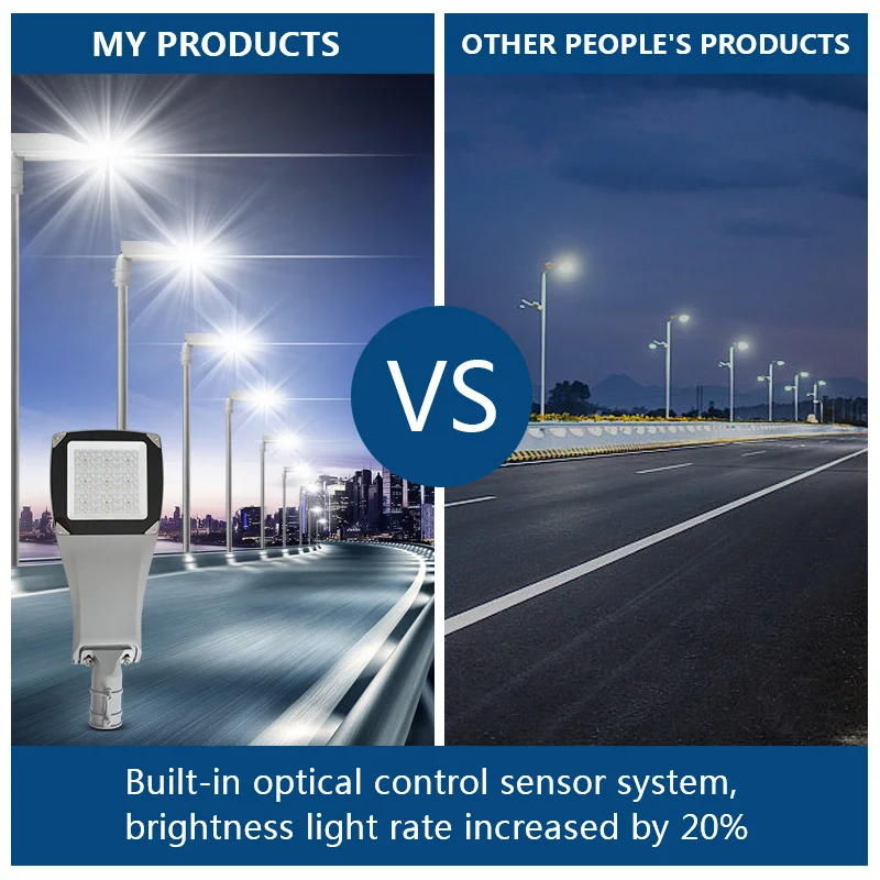 Energy saving IP66 waterproof outdoor 30W 50W 100W 150W 200W die cast aluminum housing diode LED street light