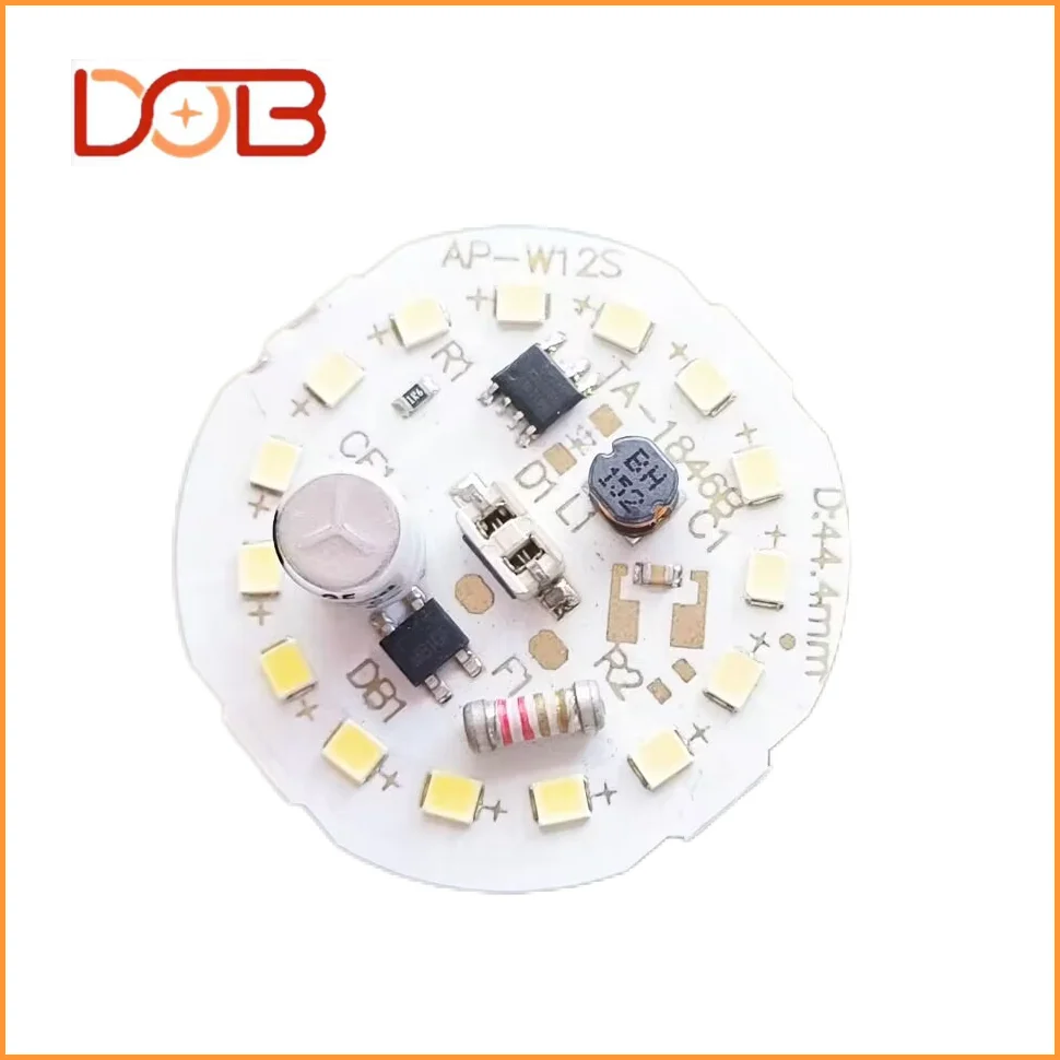 12W Round Pcb Dob Board Smd Chip Led a Type Bulbs Supplier Led Aluminum 5w 7w 9w 12w 15w 18w DC Led Bulb 220v 4w 80mm Clear